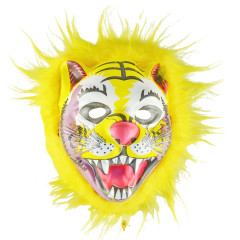Penová karnevalová maska ŽLTÝ LEV