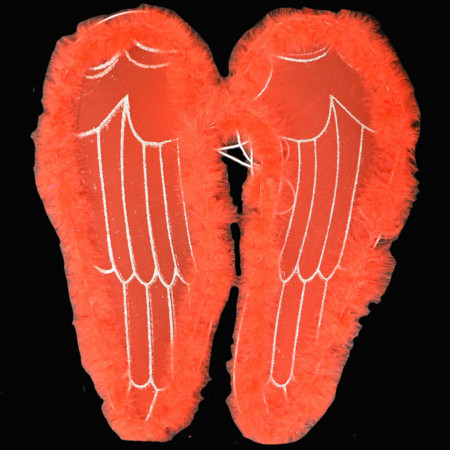 Anjelské krídla červené na karneval 50 cm