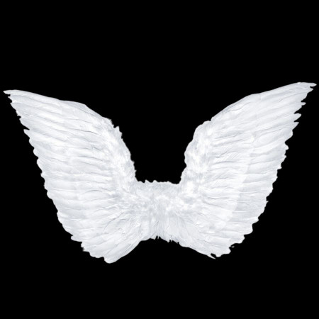 Anjelské krídla biele 45x75 cm