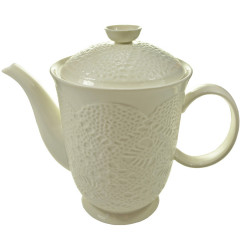 Čajník biely keramický 0,9L