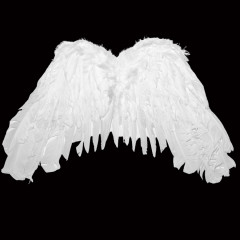 Anjelské krídla biele 60x35 cm