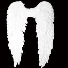 Anjelské krídla biele 78x55 cm