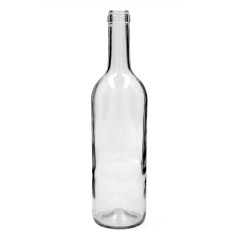 Sklenená fľaša na víno TRANSPARENT 750ml 31x7 cm