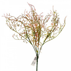 Zápich zeleň zvlnené červené konce 40 cm