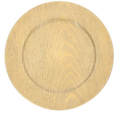 Dekoračný tanier zlatý Ø33 cm