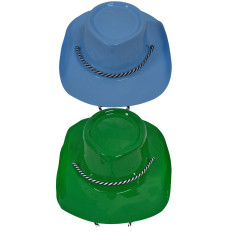Karnevalový klobúk jednofarebný 30x25 cm