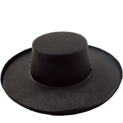 Karnevalový klobúk Ø36 cm čierny