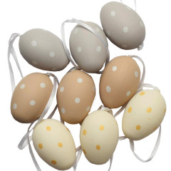 Veľkonočné vajíčka vzorované 9 ks 5,5 cm