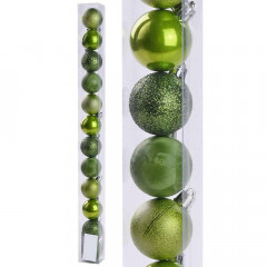 Vianočné gule olivové 12 ks 4 cm