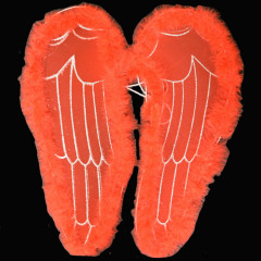 Anjelské krídla červené na karneval 50 cm