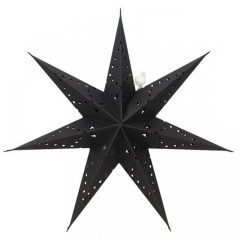 Vianočná hviezda 10 LED 35 cm čierna