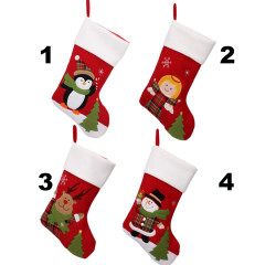 Vianočná ponožka červená 45 cm
