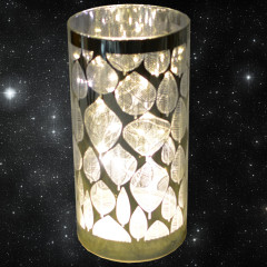 Svietnik sklenený LED 20x10 cm