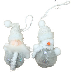Vianoční snehuliaci- 2 ks cca 10 cm