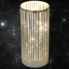 Svietnik sklenený LED 15x7 cm