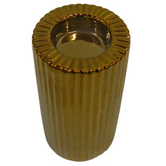 Svietnik keramický zlatý 5x7,5 cm