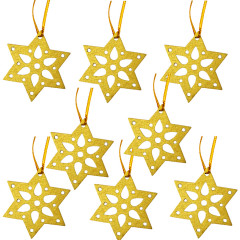 Drevené výrezy hviezdičky 8 ks cca 4 cm