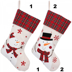 Vianočná ponožka SNEHULIACI 45 cm