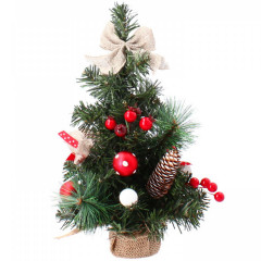 Vianočný stromček s mašľou a jarabinou 40 cm