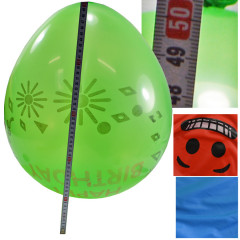 Balón s potlačou veľký MIX farby 3 ks