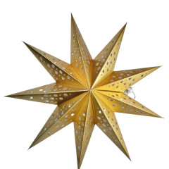 Vianočná hviezda 10 LED 50 cm zlatá