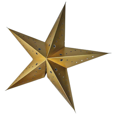 Vianočná hviezda 10 LED zlatá 50 cm
