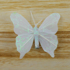 Motýľ dekoračný na štipci 6 ks 8 cm