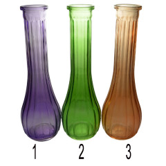 Váza sklenená 7x21,5 cm