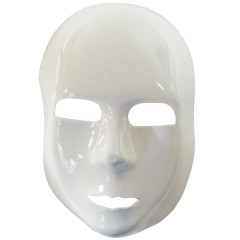 Hororová maska biela s gumičkou