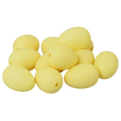 Veľkonočné vajíčka  žlté 12 ks 3x4 cm