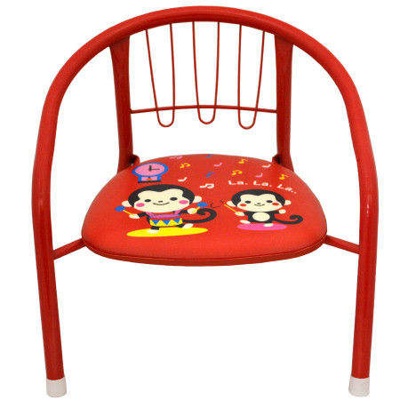 Detská stolička s pískajúcim podsedákom kovová 36x36x36 cm