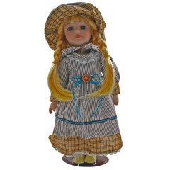 Porcelánová bábika Copaté dievča 31 cm