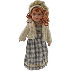 Porcelánová bábika Bledý svetrík 31 cm