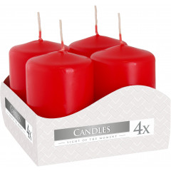 CANDLE CHIC Adventná sviečka červená 6 cm Q 3,8 cm