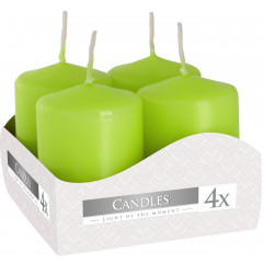 CANDLE CHIC Adventná sviečka zelená 6 cm Q 3,8 cm