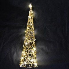 LED Stromček 60 cm 30 led zlatý