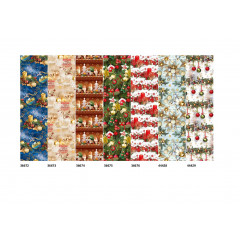 Baliaci papier, vianočné vzory 2 m x 70 cm