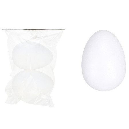 Polystyrénové vajce 2 ks 9,5x7 cm