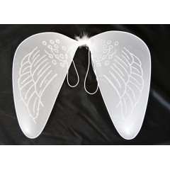 Anjelské krídla biele na karneval  50 cm