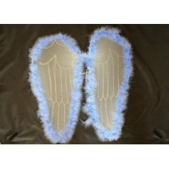 Anjelské krídla modré na karneval 50 cm