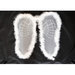 Anjelské krídla biele na karneval 50 cm
