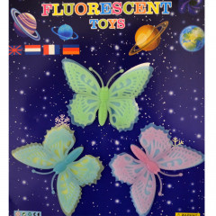 Svietiace fluorescenčné nálepky- motýle