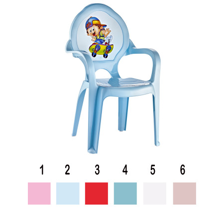 Stolička detská plastová 58x35 cm