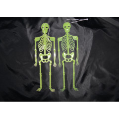 Dekorácia Halloween  svietiace kostry 2 ks 31cm