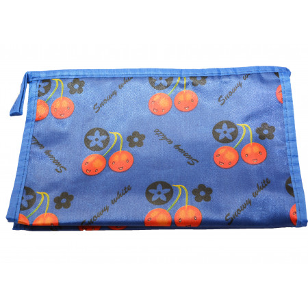 ACCESSORIES & STYLE Kozmetická taška 22 x 14 cm modrá s čerešňami