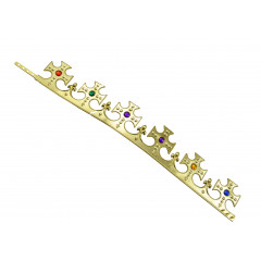 Kráľovská koruna karneval  60 cm nastaviteľný obvod hlavy