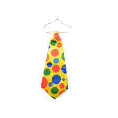 Kravata pre klauna s gumičkou na zavesenie okolo krku ,,pokrčená,, 51 cm