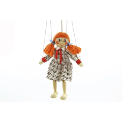 Marioneta drevená bábka Mánička