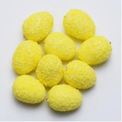 Veľkonočné vajíčka plastové žlté 9 ks 2x1,5 cm