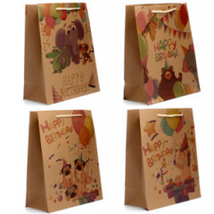 Darčeková taška "HAPPY BIRTHDAY" 23x18x10 cm
